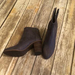 Grey Suede Ankle Boot